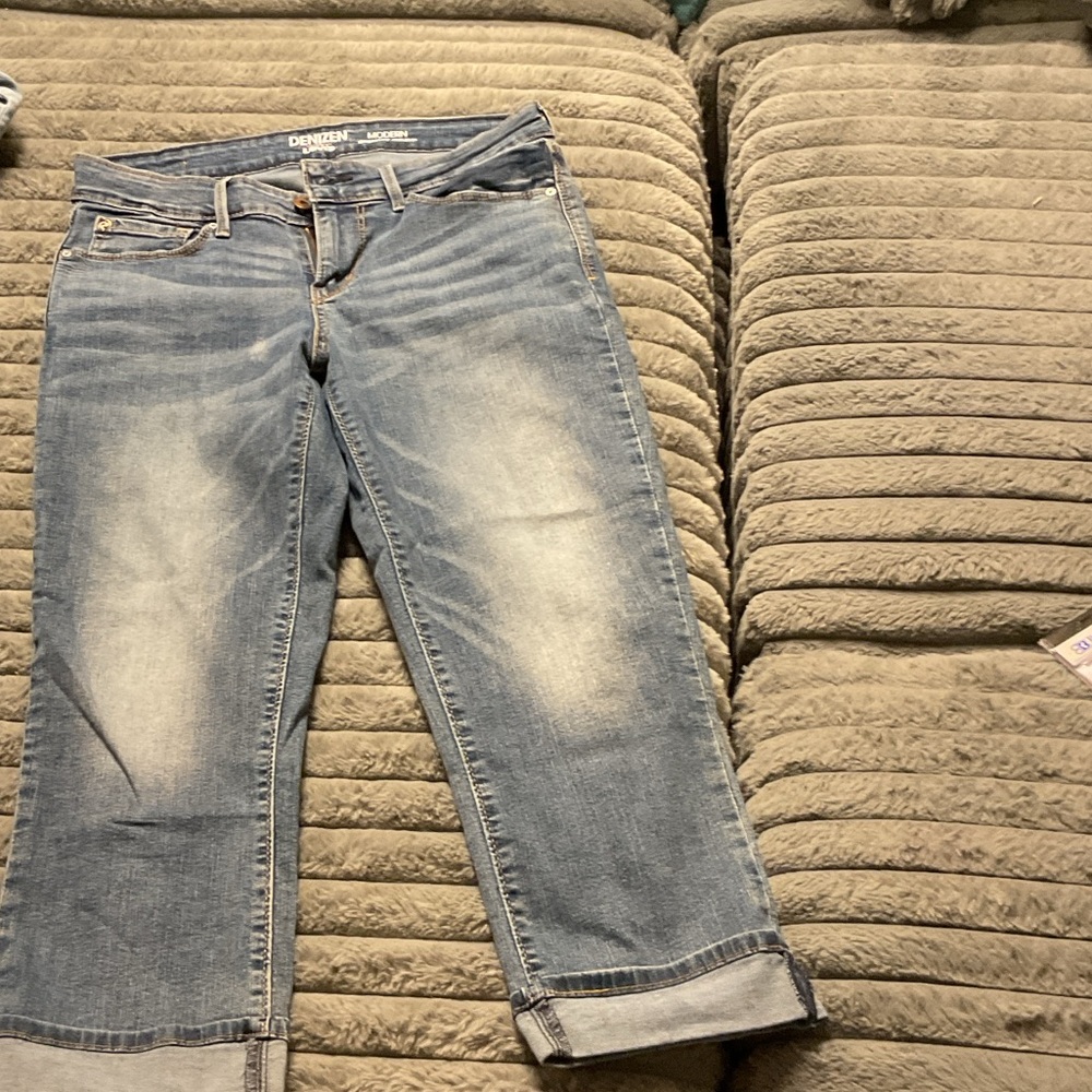 Denizen from Levi's Modern Skinny Crop Jeans - Blue